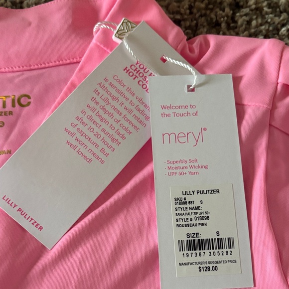 NWT! Lilly Pulitzer Sania Half Zip UPF 50+! - Picture 4 of 8